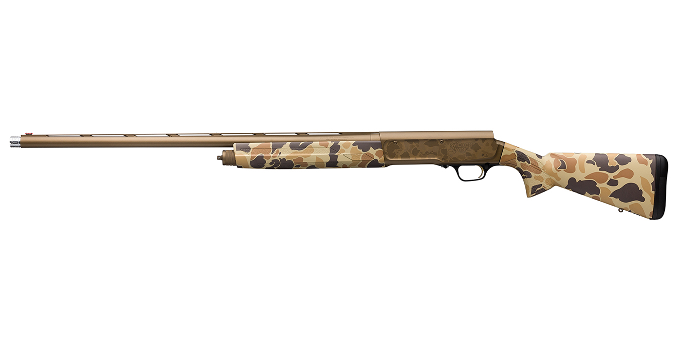 BROWNING FIREARMS A5 Wicked Wing 12 Gauge Semi-Auto Shotgun with 28 Inch Barrel and Vintage Tan Camo Finish